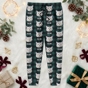 Custom Cat Photo With Christmas Pattern For Men and Women Sweatpants