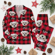 Custom Photo With Colorful Background For Dog Lovers Pajamas