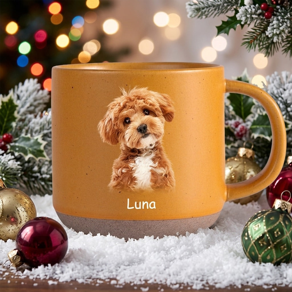 Custom Photo For Dog Lover Pottery Mug