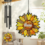 Personalized Name Nana Auntie Mom Family Sunflower Acrylic W