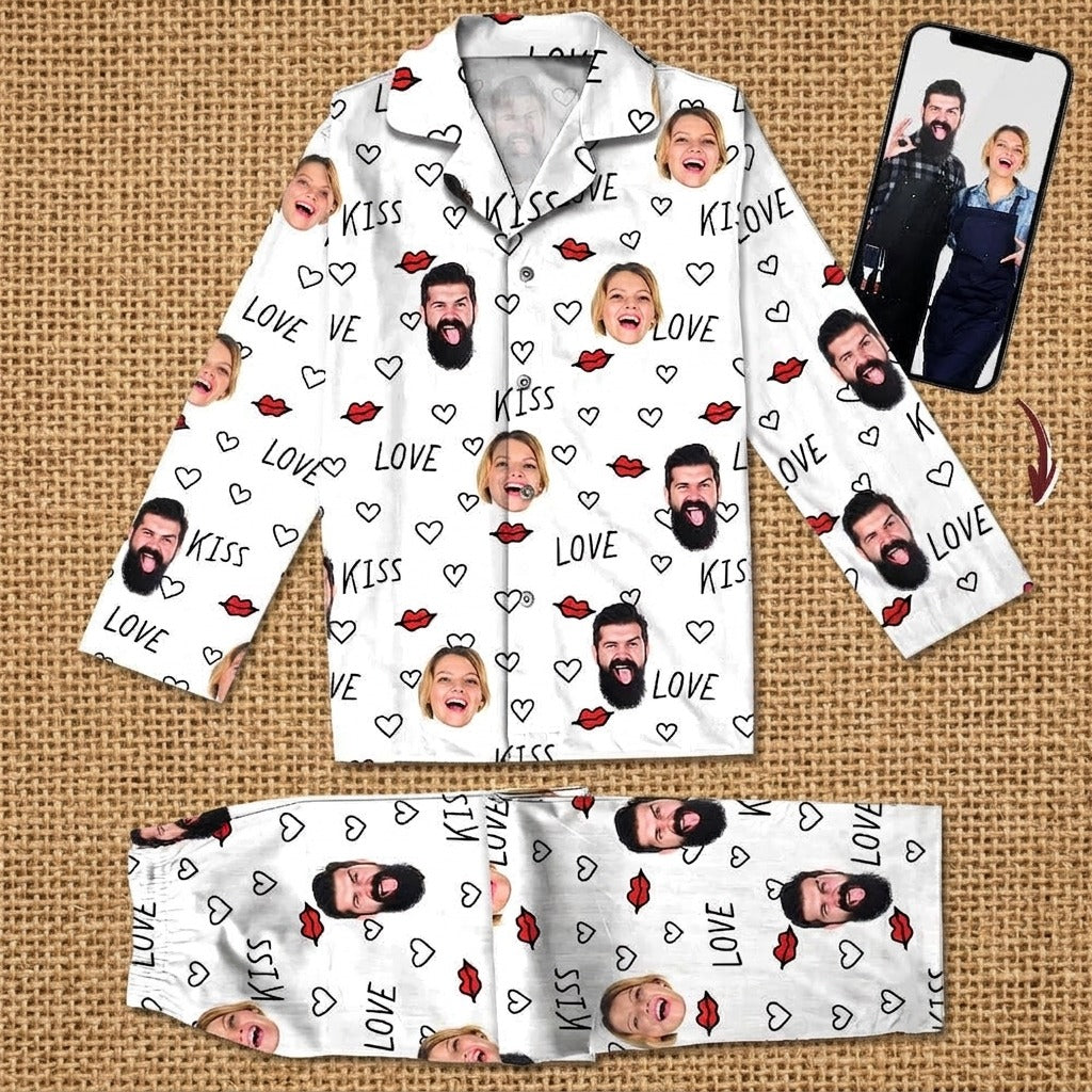 Custom Couple Photo Pajamas