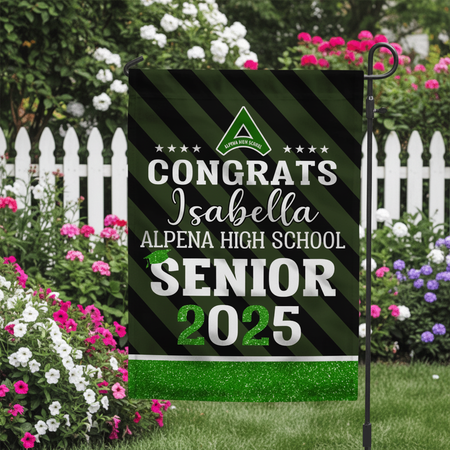 Custom School Logo Class 2025 Garden Flag — Custom Gift MP5GC