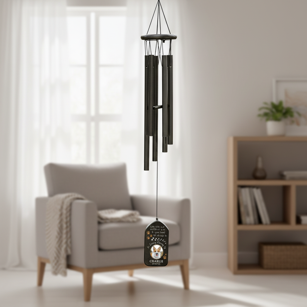 Custom Photo In Loving Memory Of You Memorial Wind Chimes N3