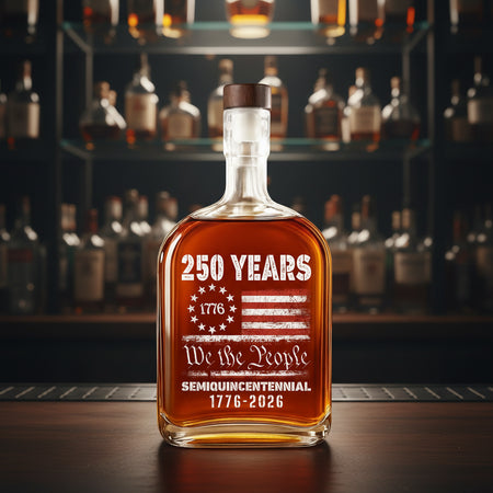 Custom Celebrate Our America 250Th Whiskey Bottle — Patriotic Gift U94S6