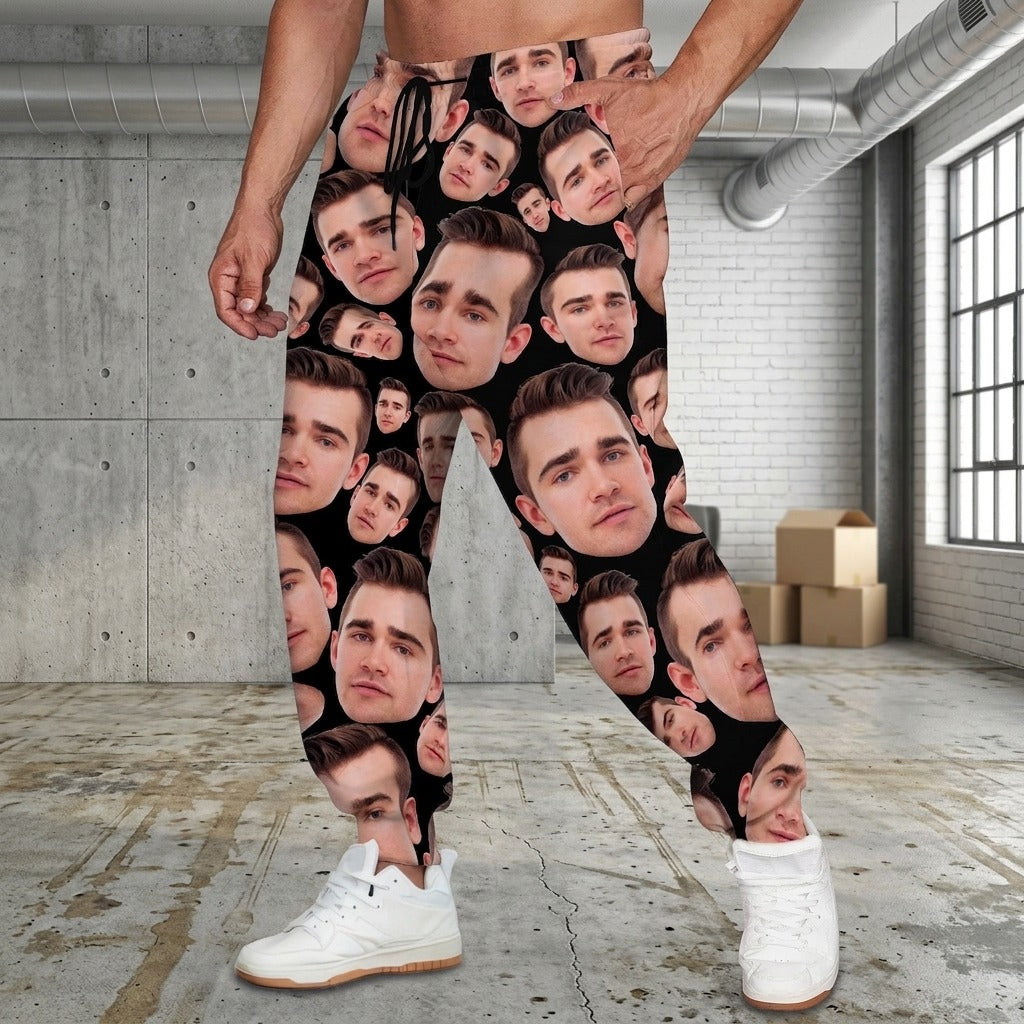 Custom Human Face Photo For Men And Woman Sweatpants
