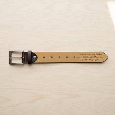 Custom Congrats Being My Husband Belt HJ83T