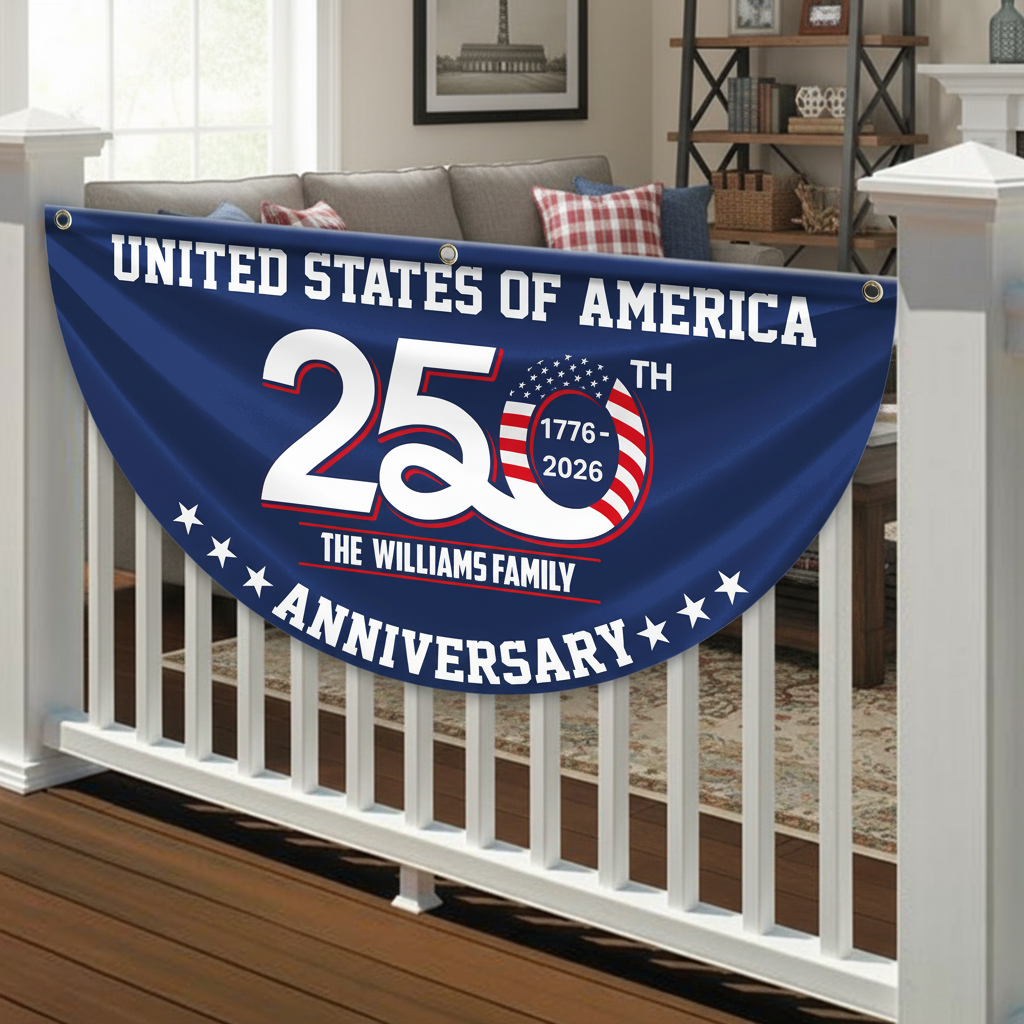 Patriotic 250th Anniversary 1776 2026 United States of Ameri