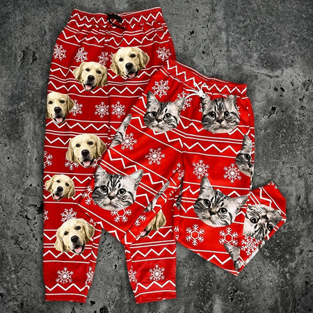 Custom Cat Colorful Background Sweatpants — Gift for Cat Lovers PSEPP
