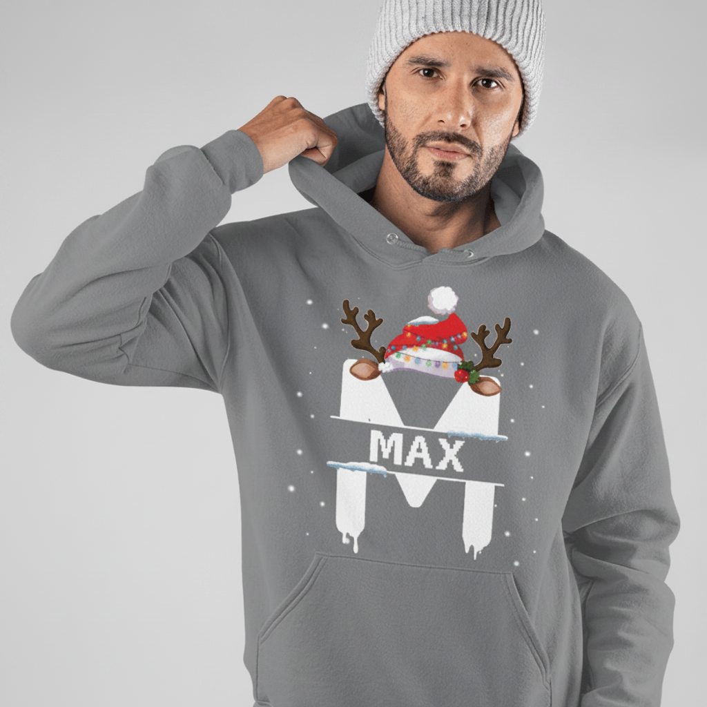 Christmas Alphabet Holidays Custom Name Family Sweater Chris