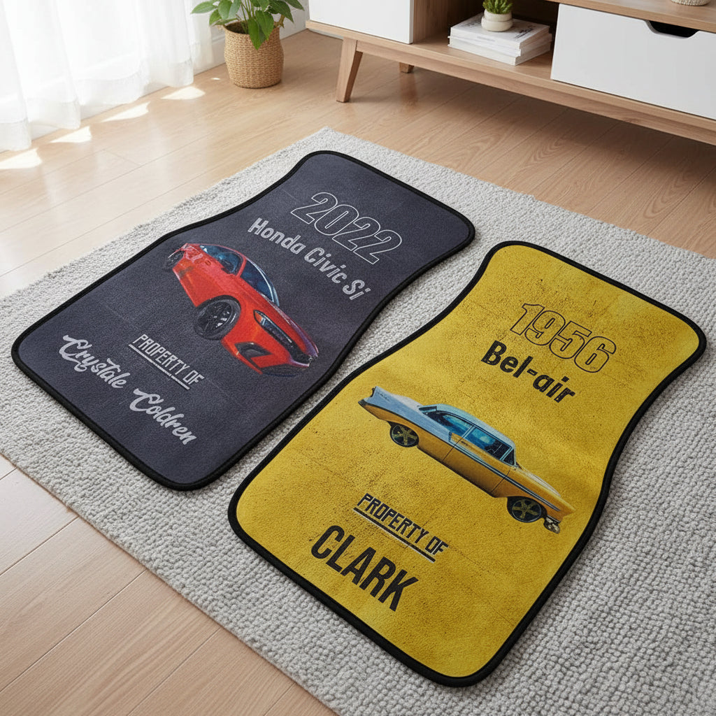 Custom Photo Property Of You Car Mats DA199