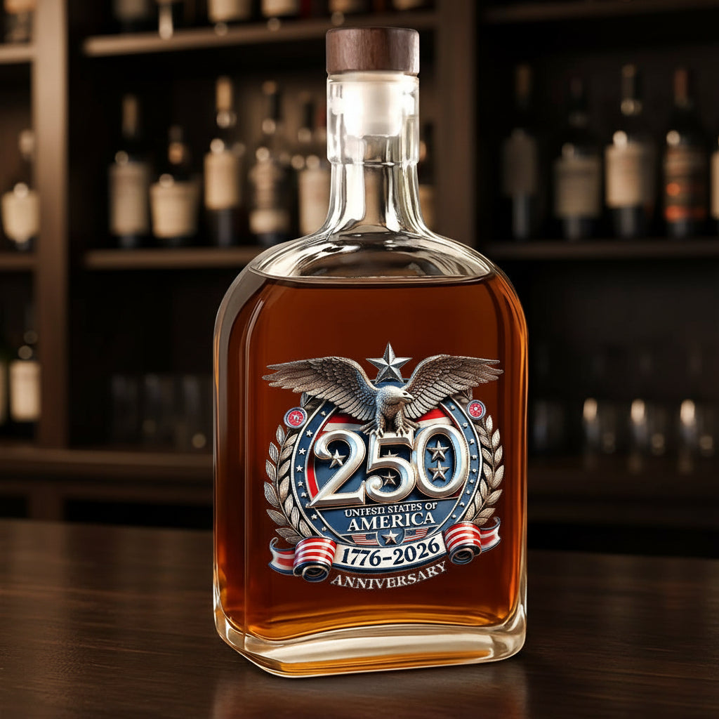 USA Eagles 250th Anniversary Semiquincentennial 1776-2026 Whiskey Bottle