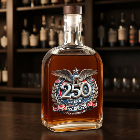 Custom Usa Eagles 250Th Anniversary Whiskey Bottle — Patriotic Gift 56TCY