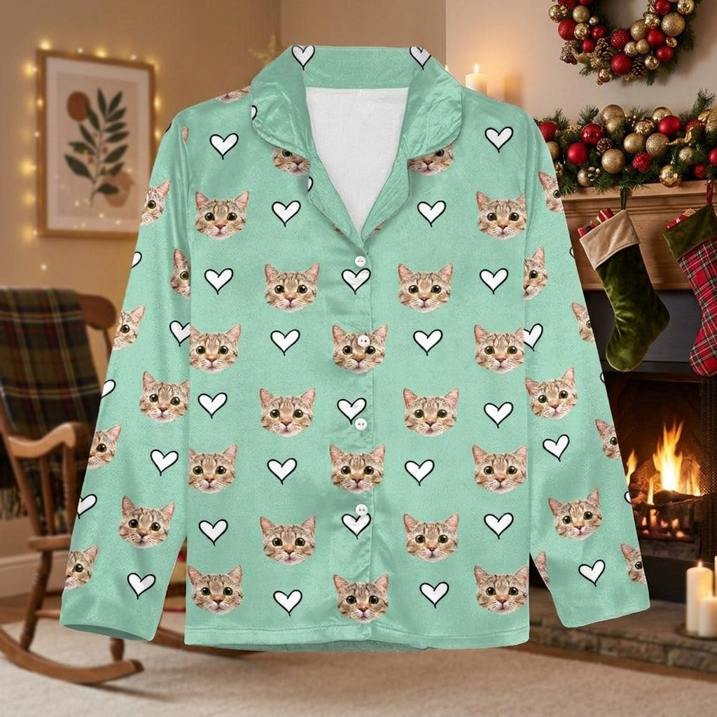Custom Dog Cat Photo With Icon Decoration Pet Pajamas T368
