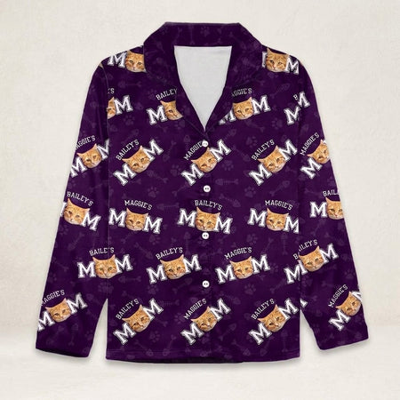 Custom Cat Dad Mom Pajamas — Gift for Dad VRQNZ