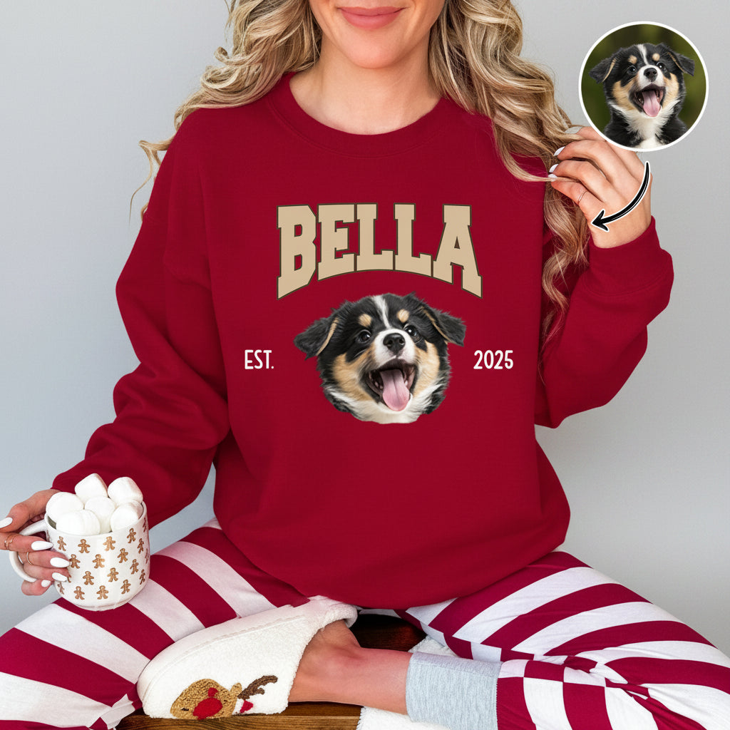 Custom Dog Photo And Name Sweatshirt For Dog Lover TH10 8968