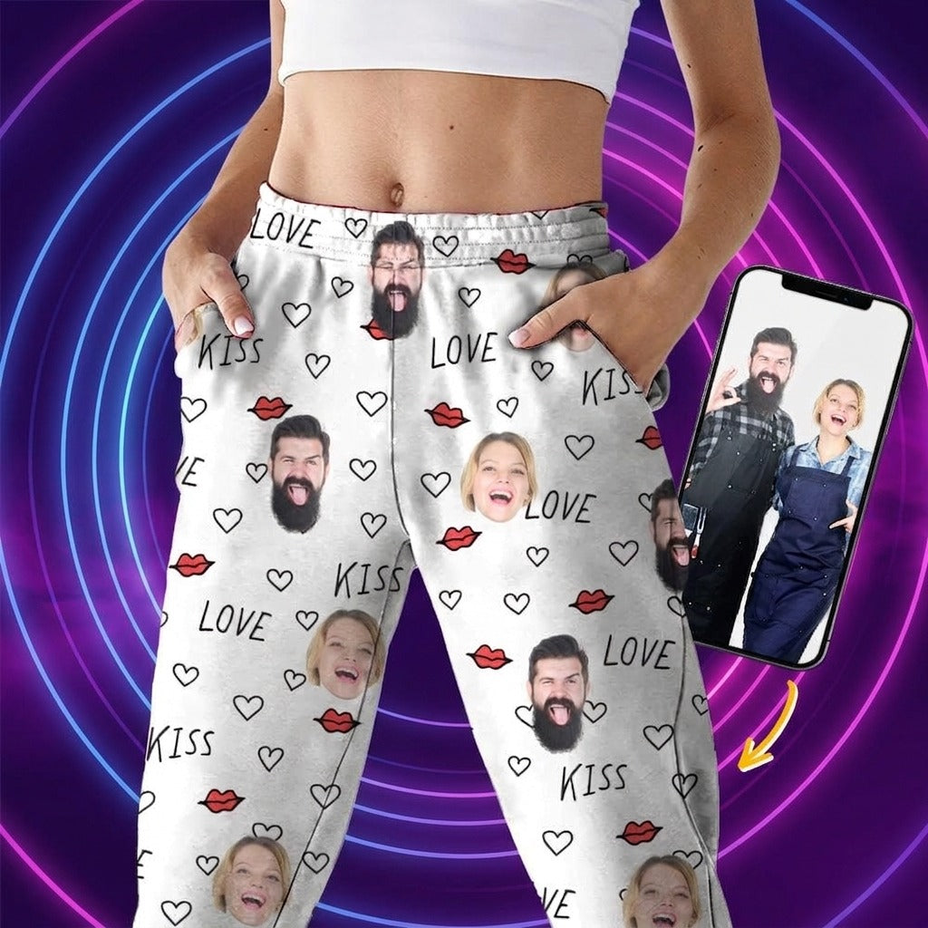Custom Couple Photo Pajamas