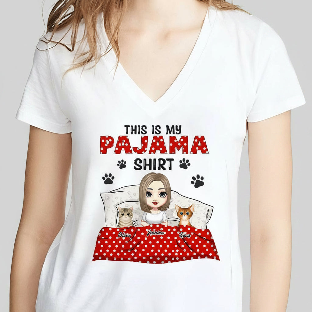 This Is My Pajamas Cat Shirt Personalized Gift N304