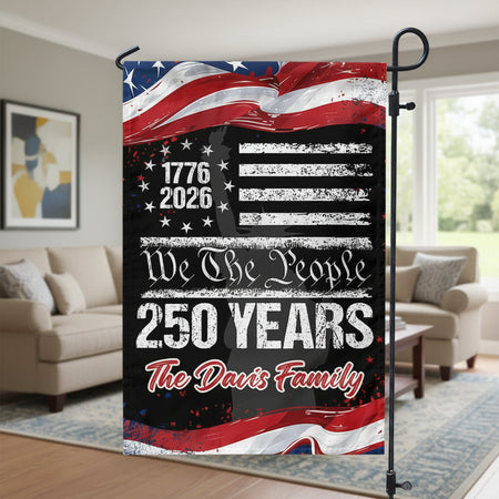 Custom 250 Years Usa 250Th Birthday Garden Flag — Birthday Gift H7R9Q