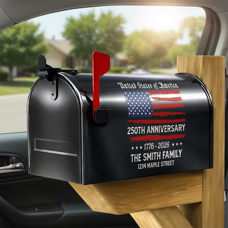 Custom Usa 250Th Anniversary Mailbox Sticker — Patriotic Gift 7SWDW