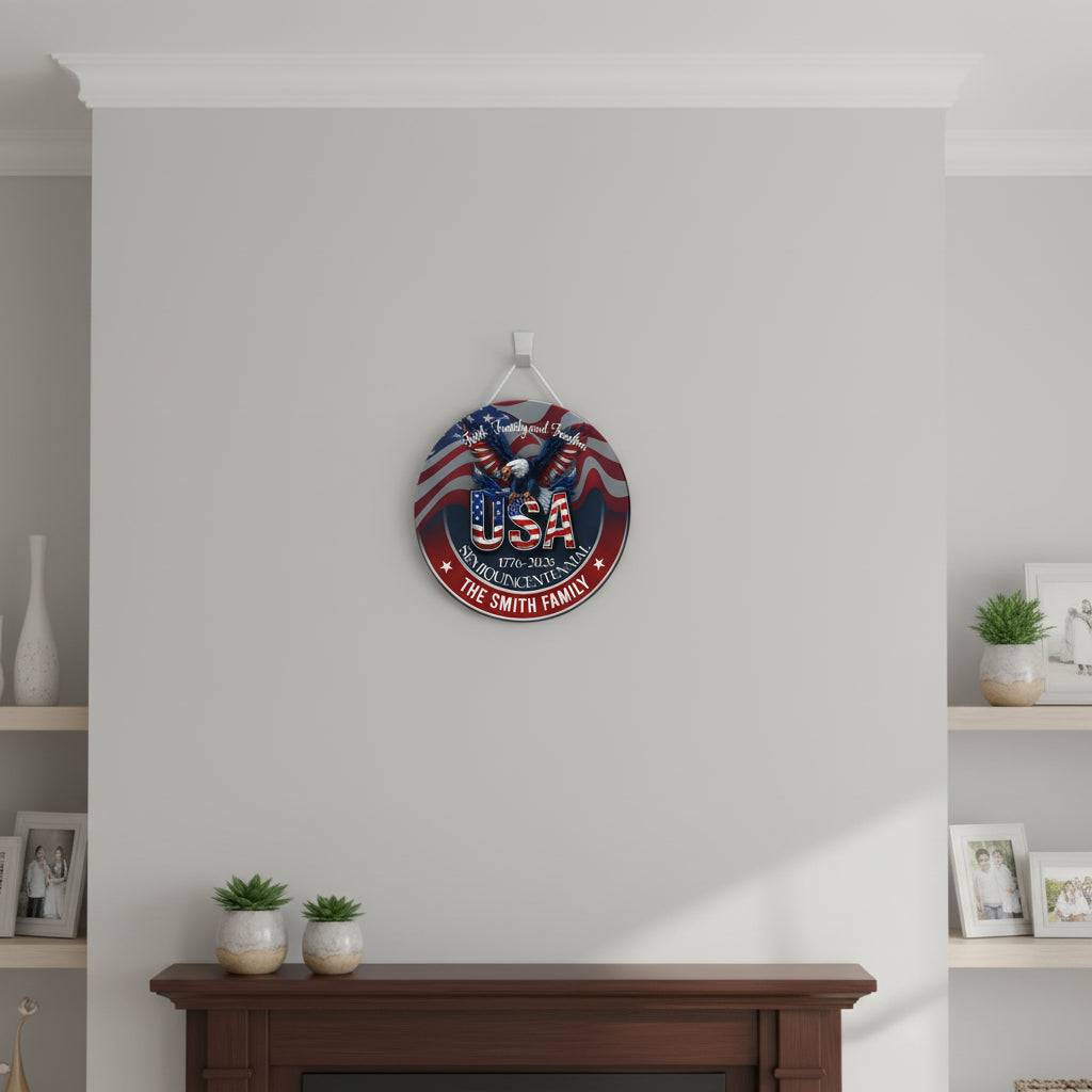 Custom Name Faith, Family &amp; Freedom America Personalized
