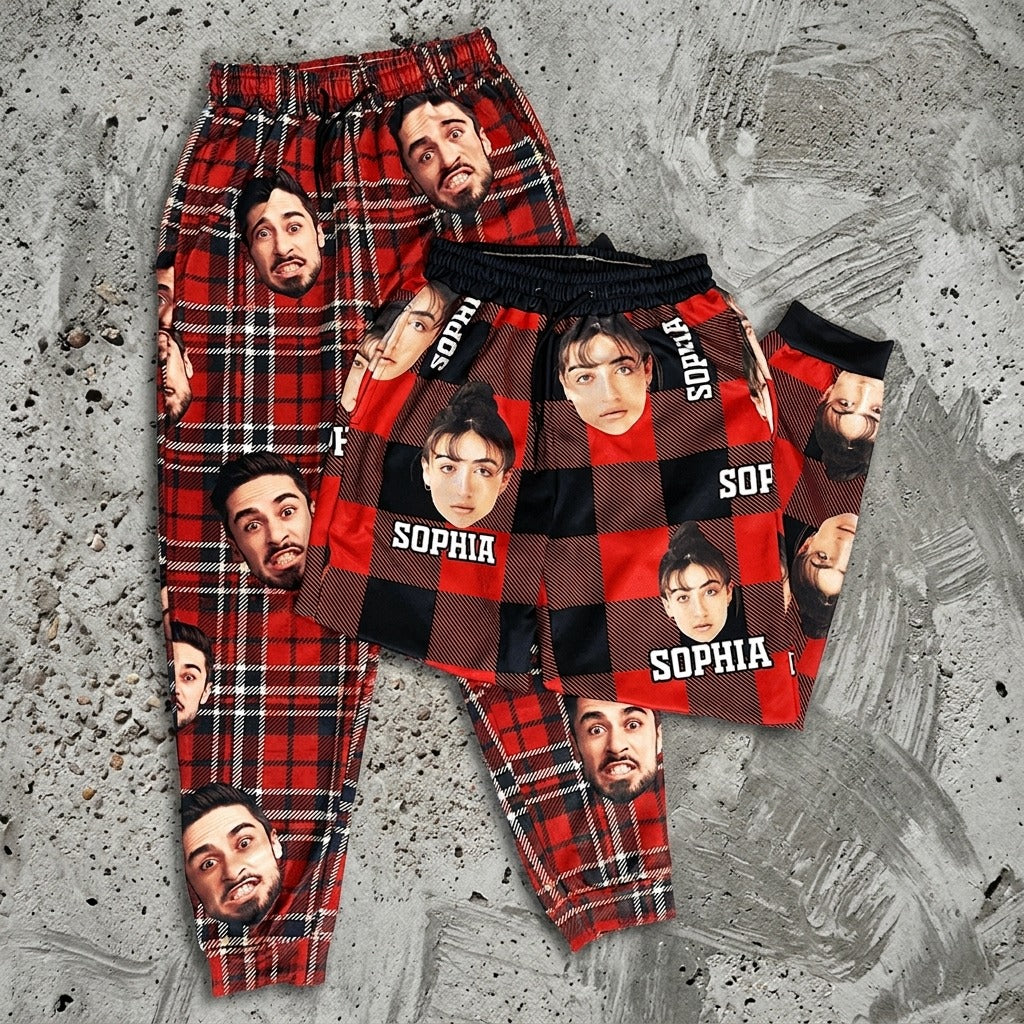Custom Photo With Colorful Background Sweatpants
