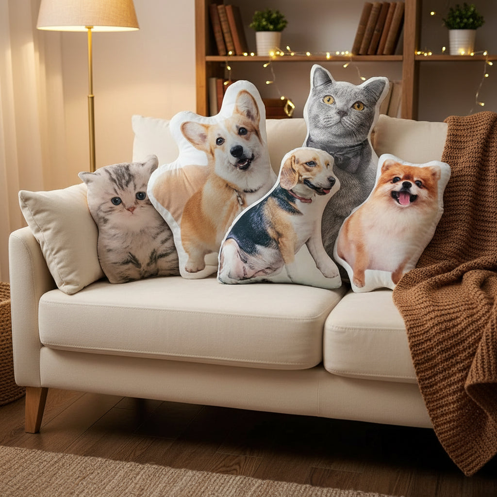 Custom Pet Photo Pillow Personalized Photo Custom Shaped Pil