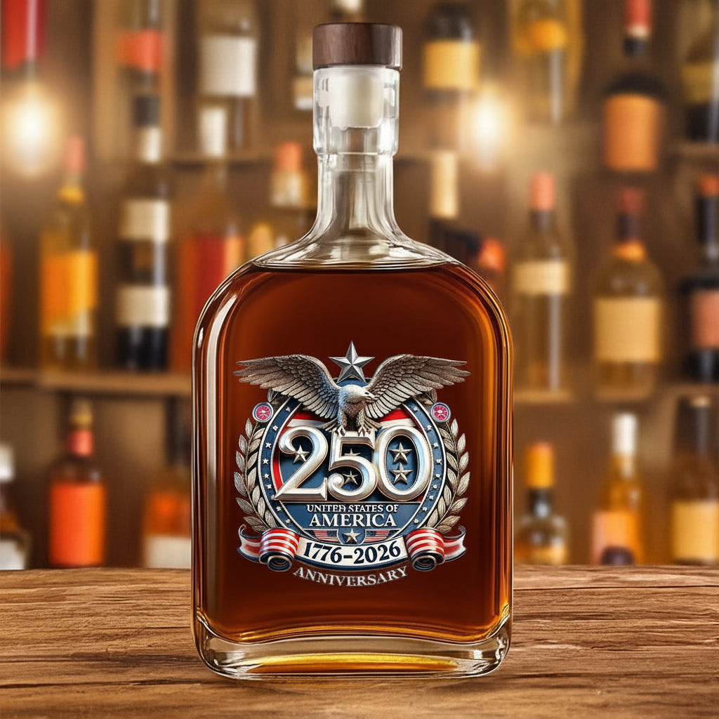 USA Eagles 250th Anniversary Semiquincentennial 1776-2026 Whiskey Bottle