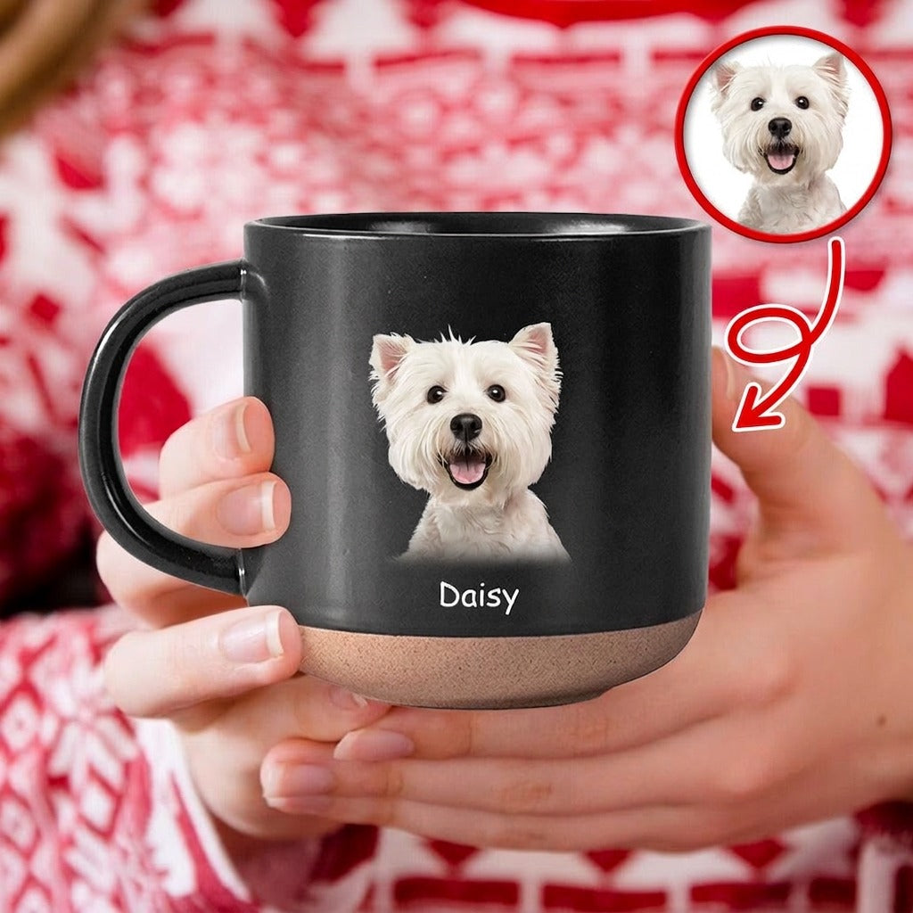 Custom Photo For Dog Lover Pottery Mug