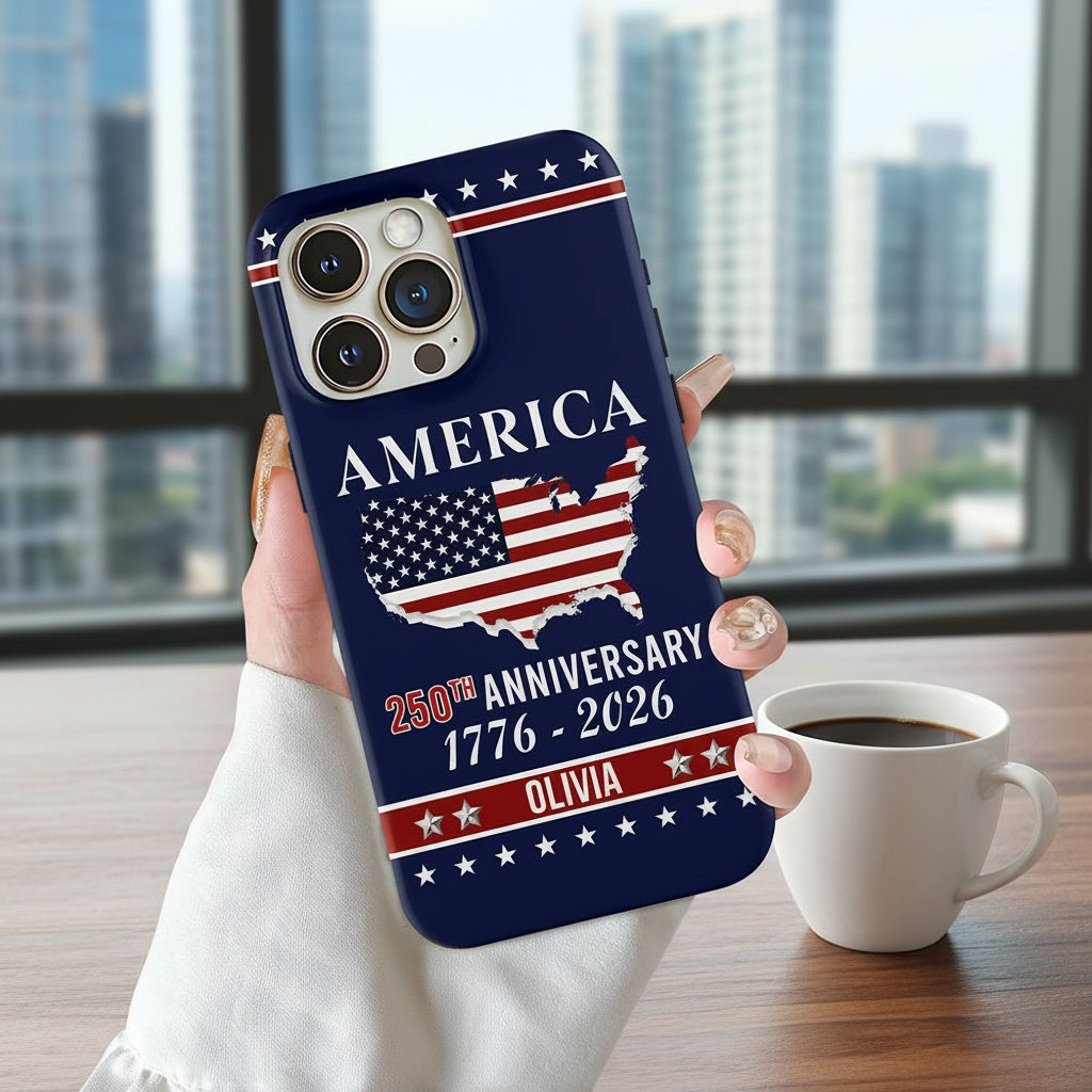 Personalized Name America 250th Anniversary Phone Case