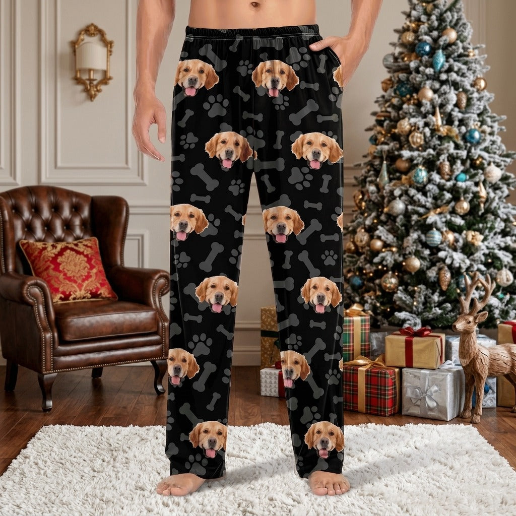 Custom Face Dog Cat Pants Christmas Gift