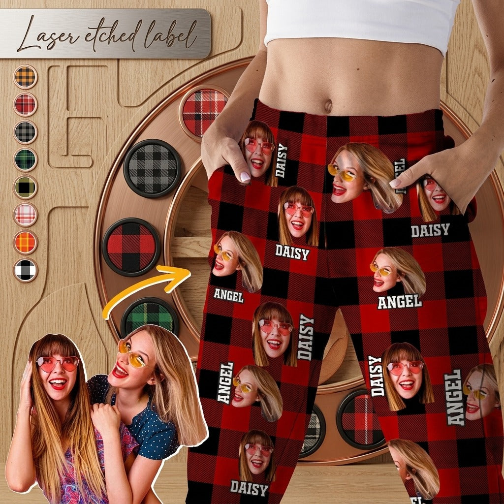 Custom Photo Human Face For Bestie Pajamas