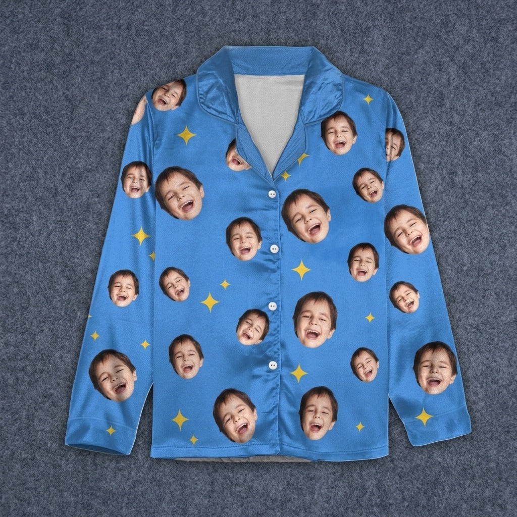 Custom Children Photo For Dad And Mom Pajamas
