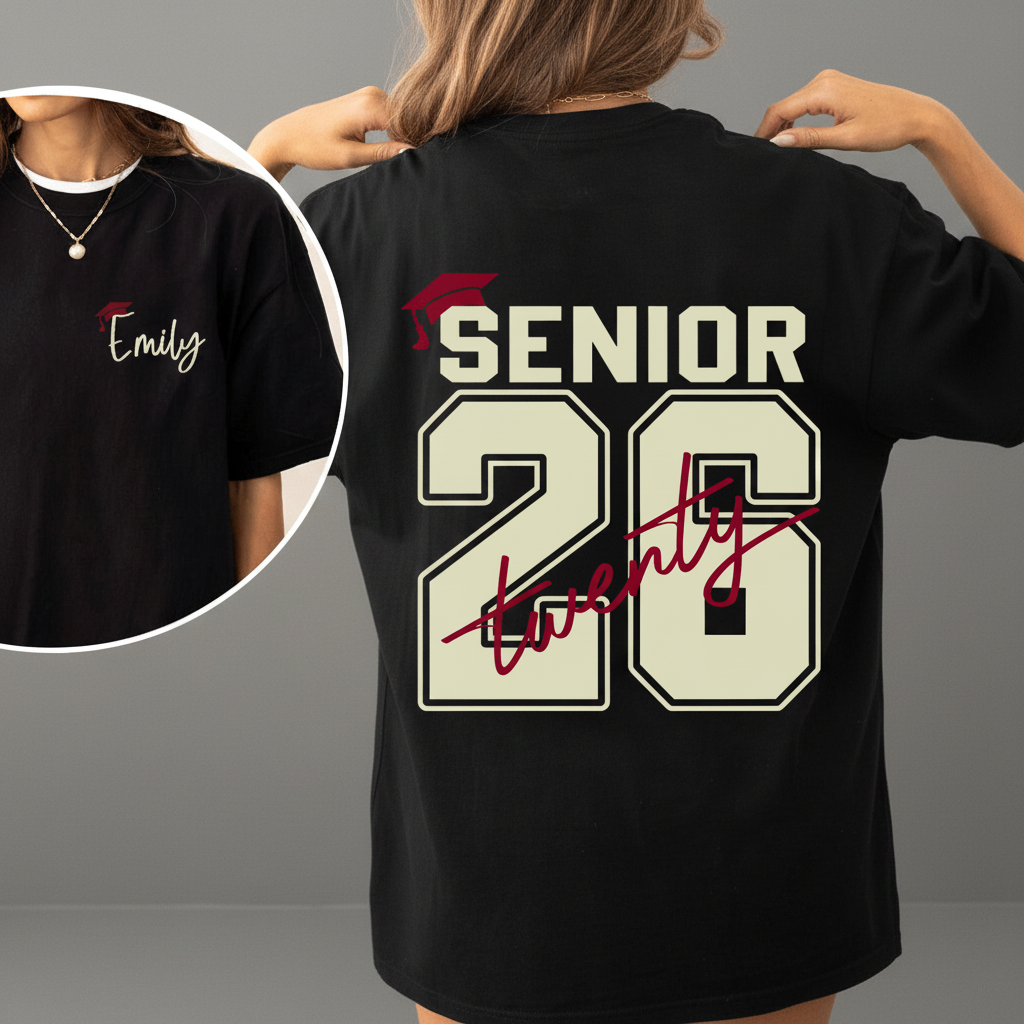 Custom Name And Senior Graduation's Day 2025 Sweatshirt