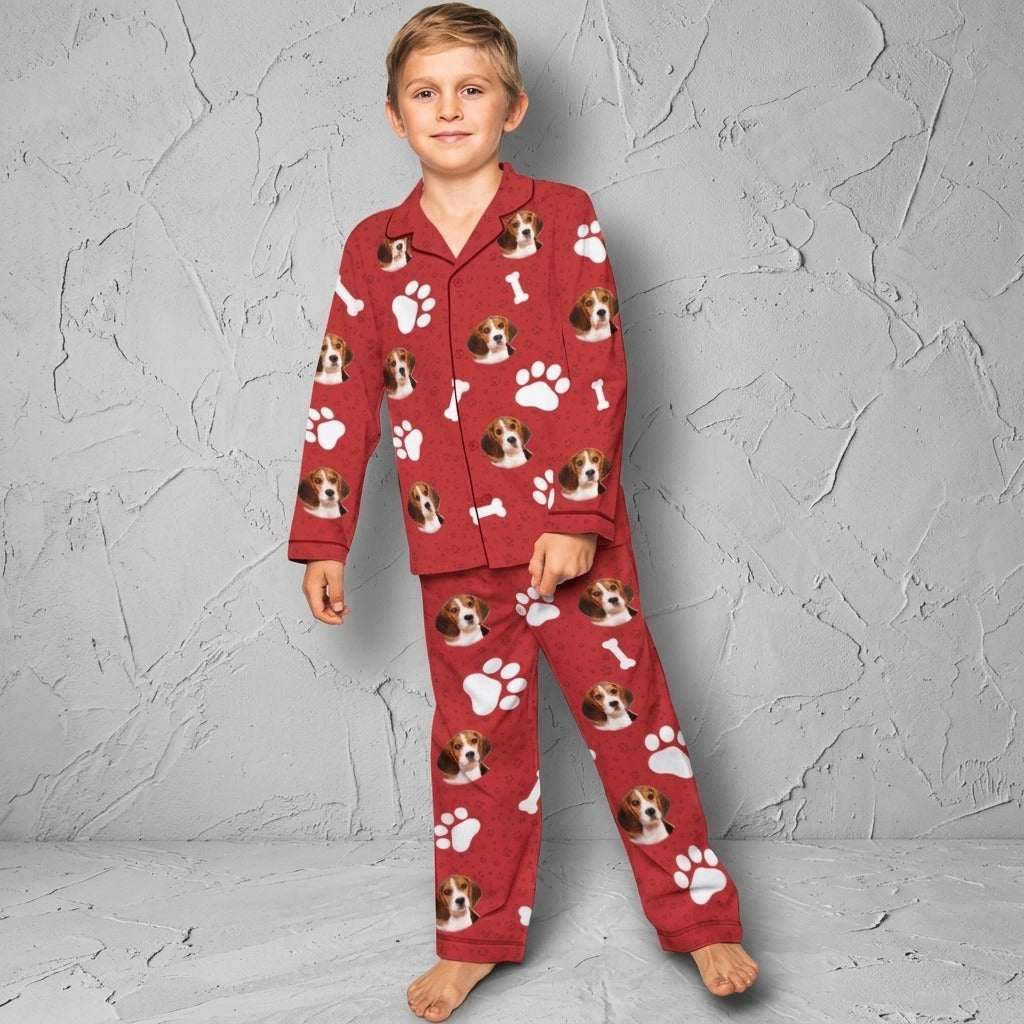 Custom Photo Dog Cat With Accessories Pattern Pet Pajamas T368