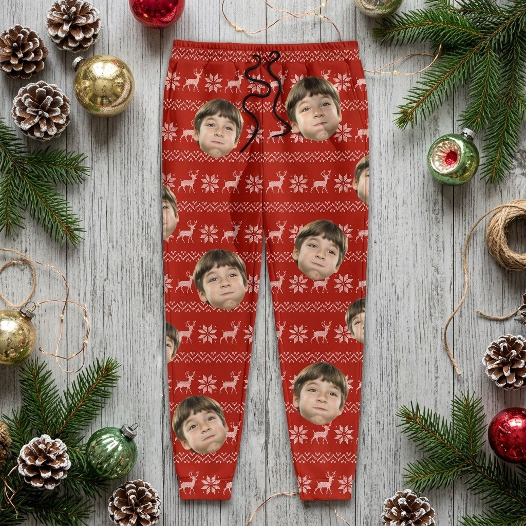 Custom Photo With Colorful Background Sweatpants