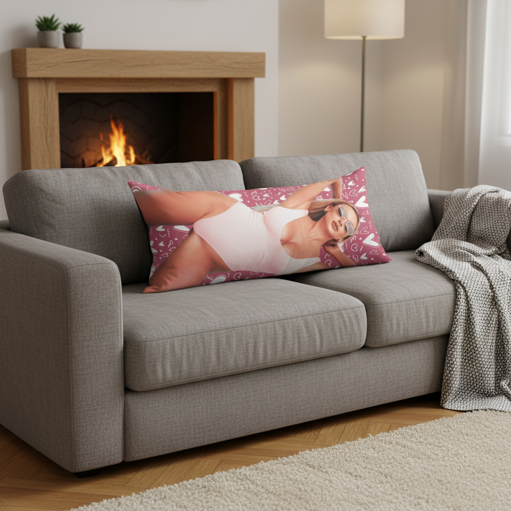 Custom Photo Sexy Body Rectangle Pillow case For Couple DA19