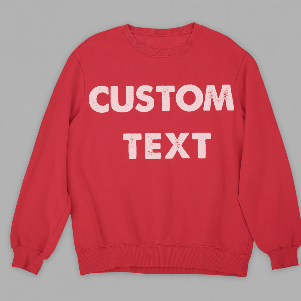 Dark Apparel For Christmas Custom Text Sweatshirt Hoodie