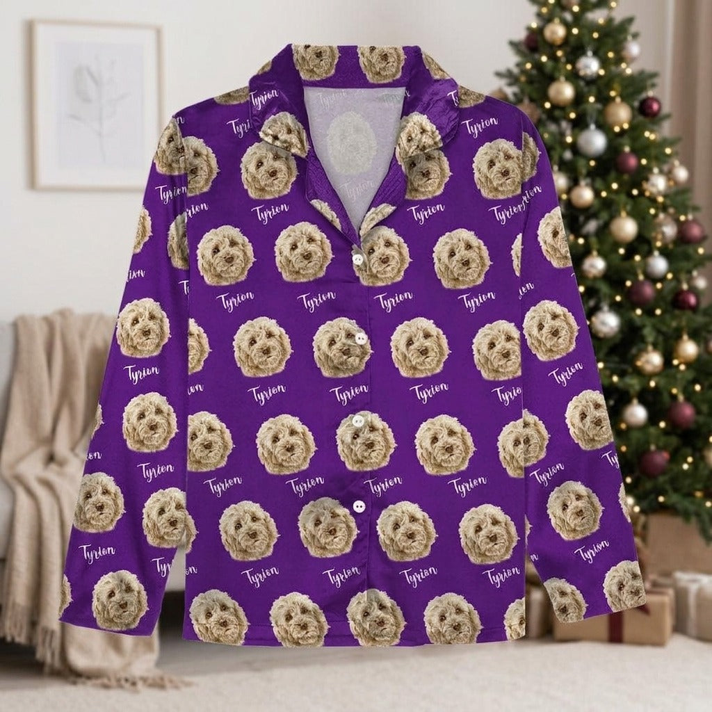 Custom Dog Cat Portrait And Add Name Pet Pajamas T368