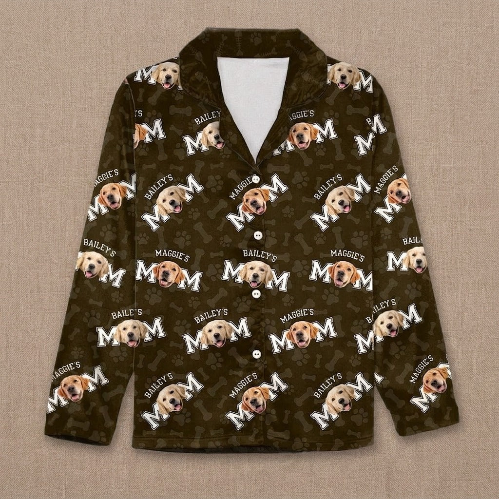 Custom Photo Dog Dad Dog Mom Pajamas