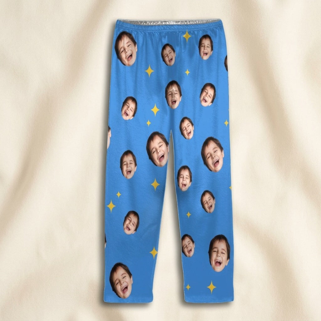 Custom Children Photo For Dad And Mom Pajamas
