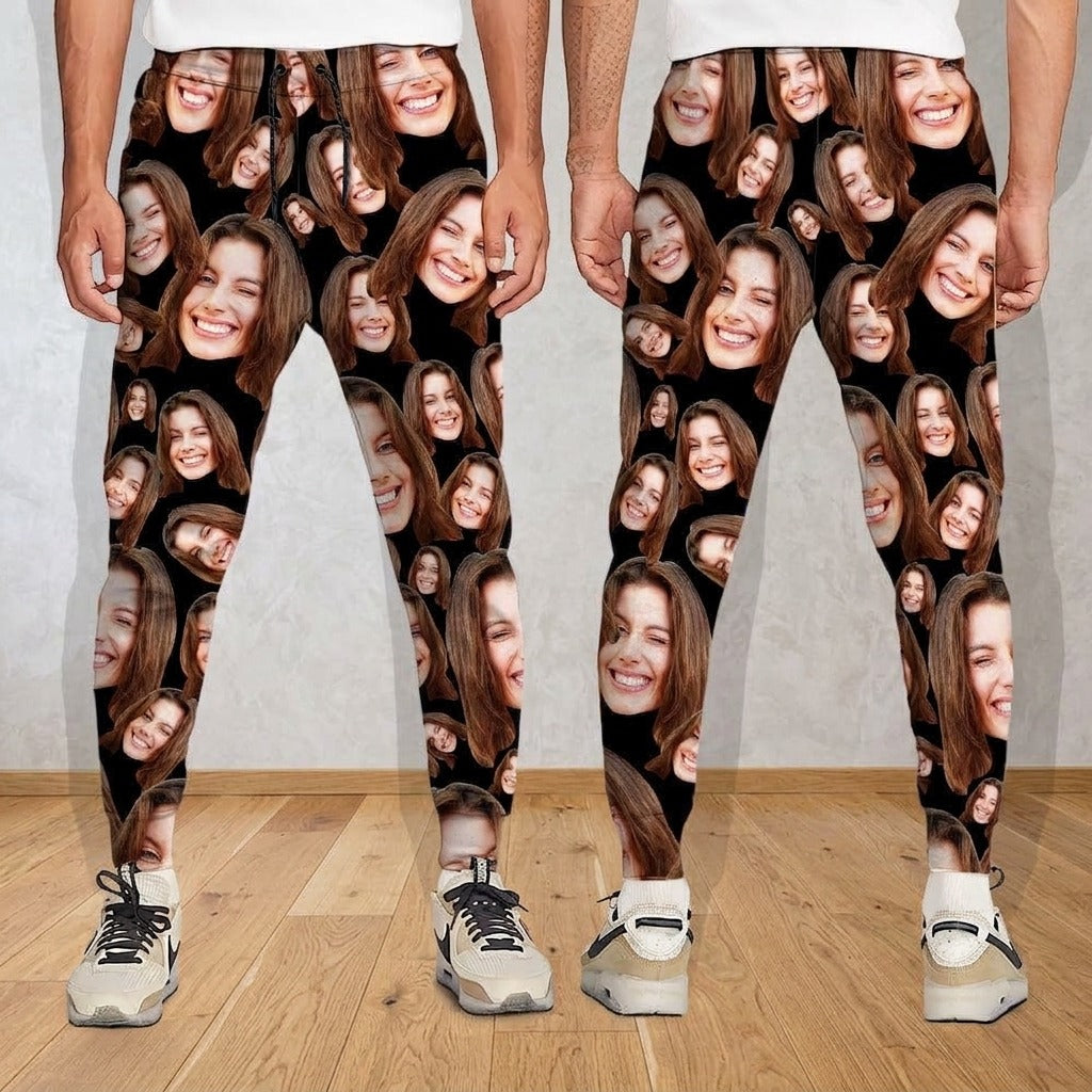 Custom Human Face Photo For Men And Woman Sweatpants