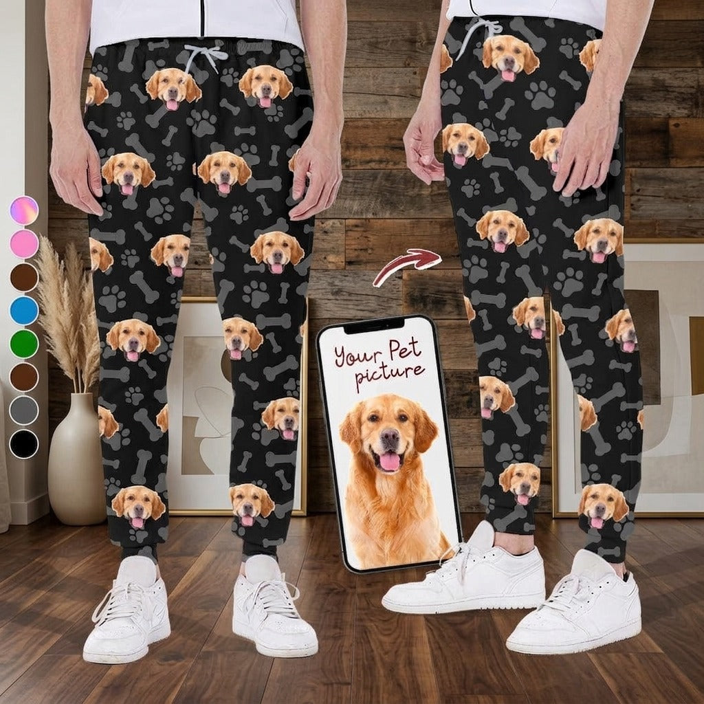 Custom Photo Dog Cat Men and Women's Sweatpants