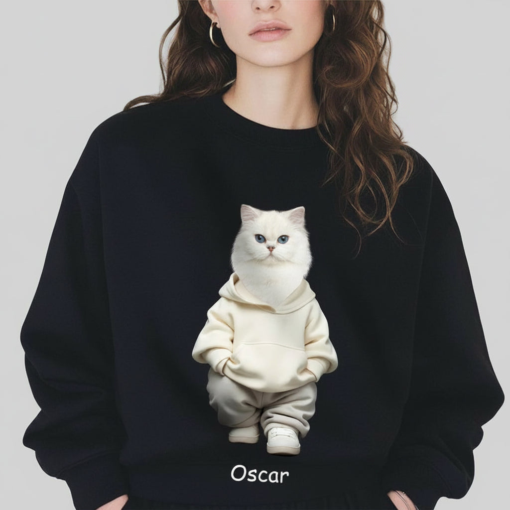 Custom Face Cute Cat Dark Shirt Gift For Cat Lovers HA75 891