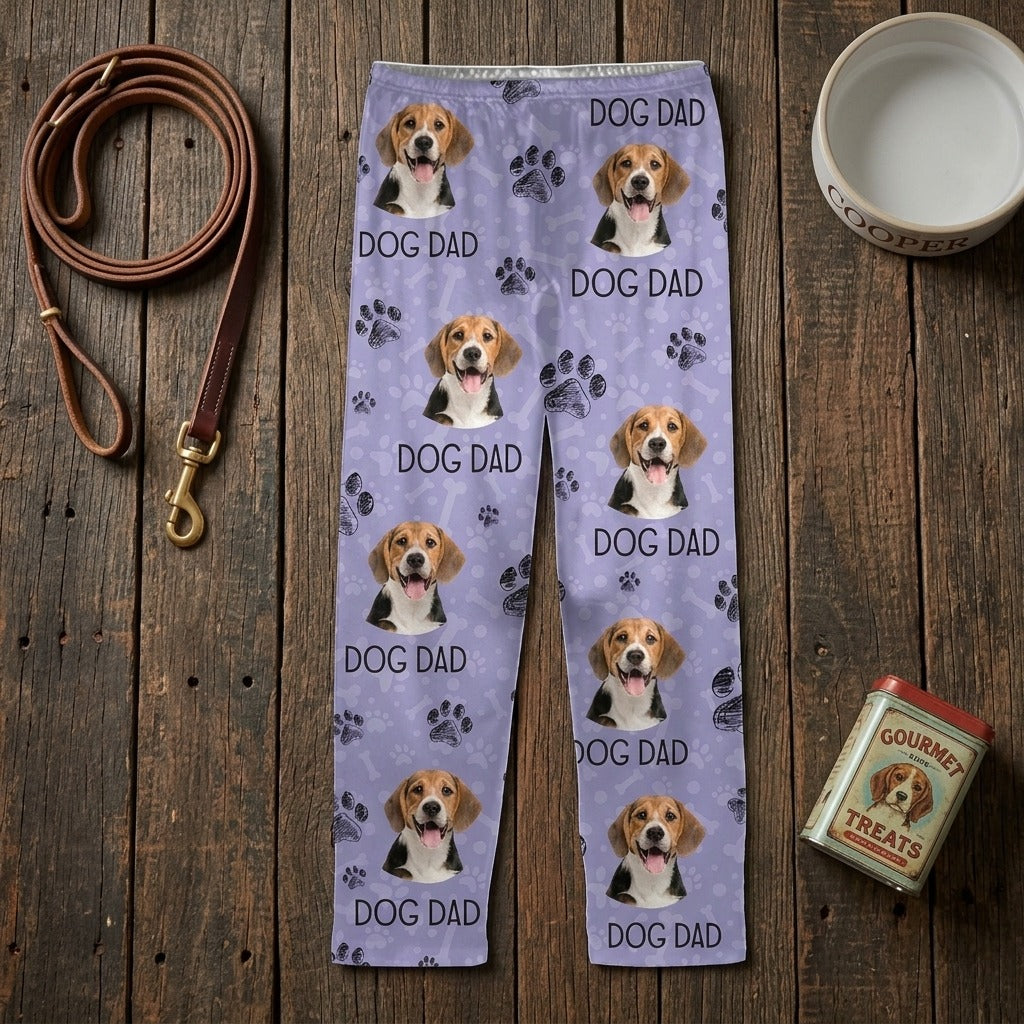 Custom Photo With Dog Paw Pajamas