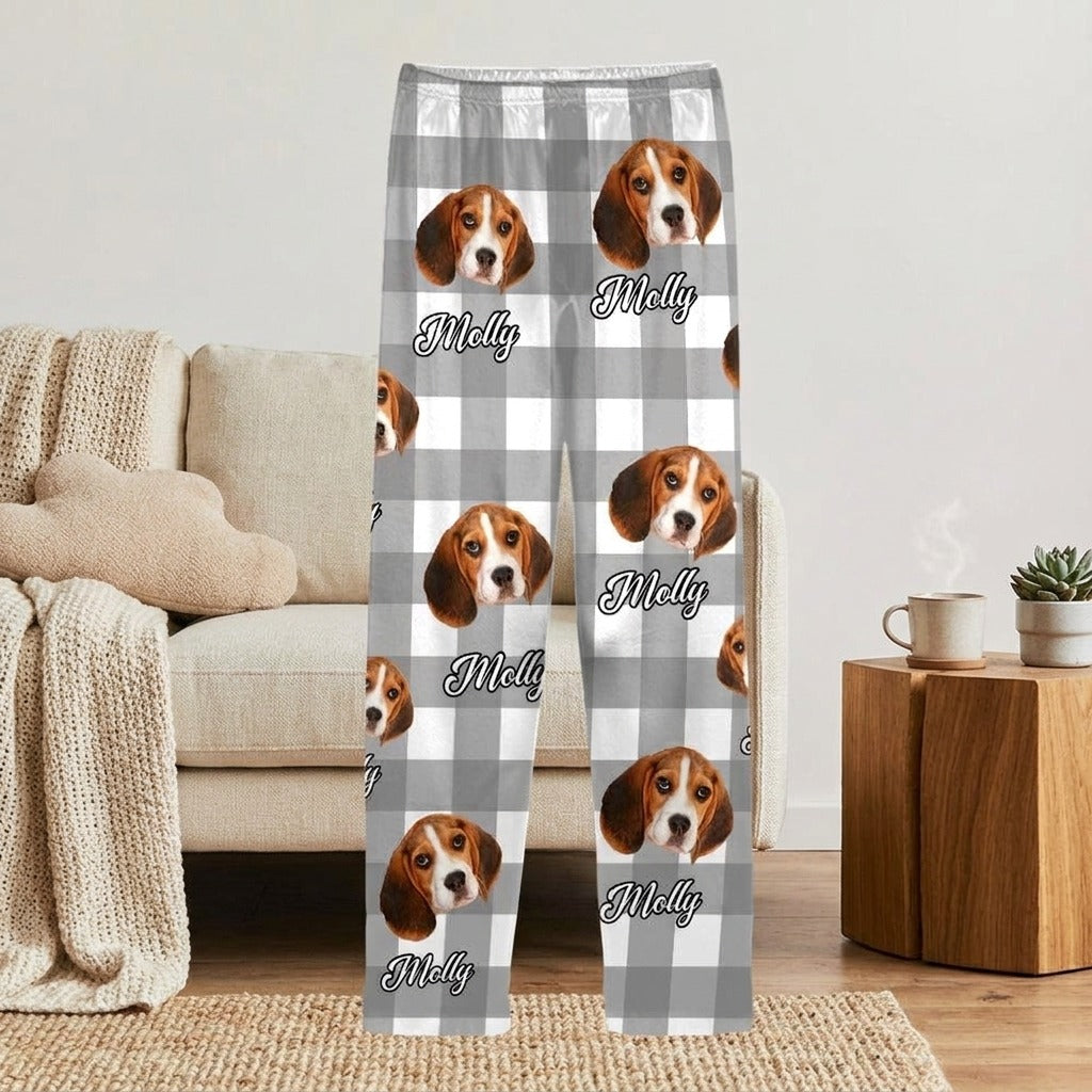 Custom Photo With Colorful Background For Dog Lovers Pajamas