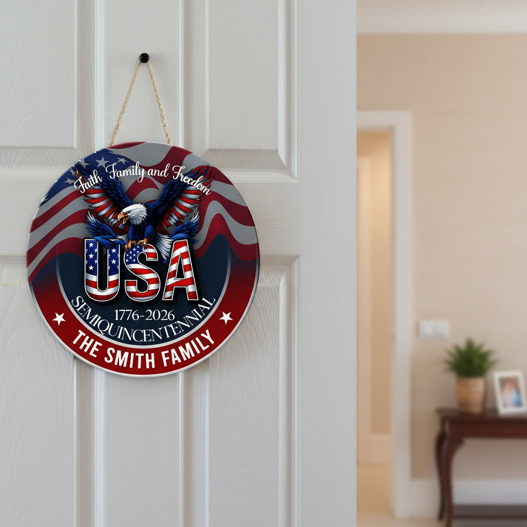 Custom Name Faith, Family &amp; Freedom America Personalized