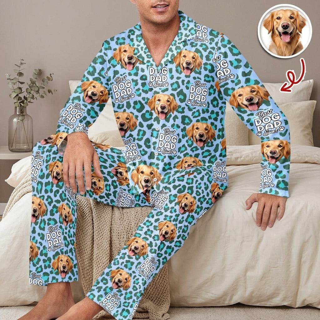 Custom Photo Dog & Cat Personalized Pajamas Christmas Gift For Pet Owners, Pet Lovers