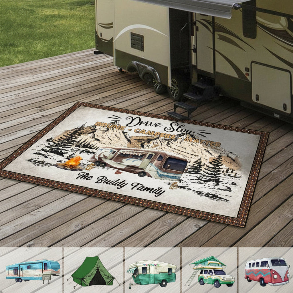 Camping Patio Rug, Patio Mat HN590