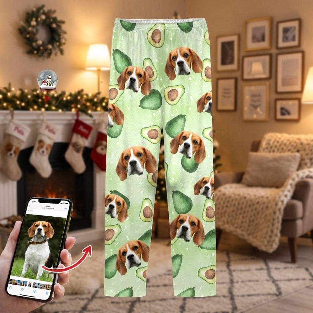 Custom Photo Tie Dye Background Dog Pajamas