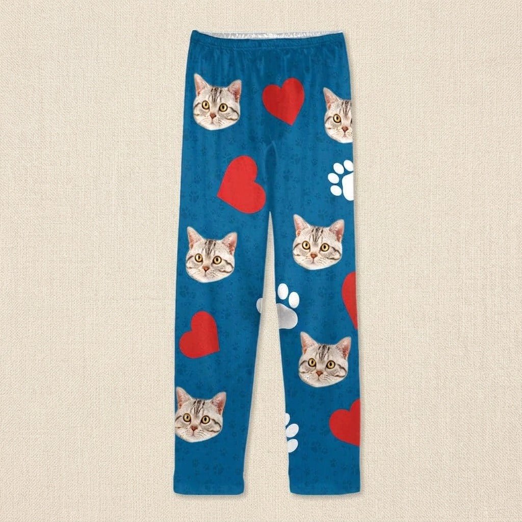 Custom Photo Dog Cat With Accessories Pattern Pet Pajamas T368